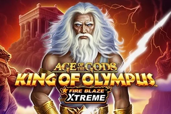 Capa do slot Age of the Gods: King of Olympus Fire Blaze Xtreme